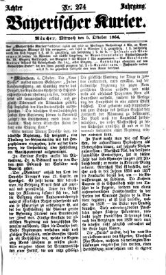 Bayerischer Kurier Mittwoch 5. Oktober 1864
