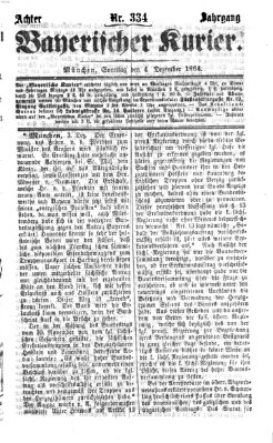 Bayerischer Kurier Sonntag 4. Dezember 1864