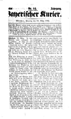 Bayerischer Kurier Sonntag 26. März 1865