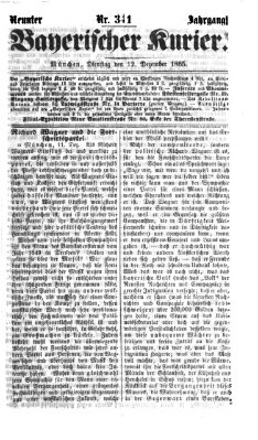 Bayerischer Kurier Dienstag 12. Dezember 1865