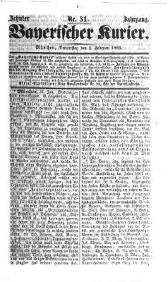 Bayerischer Kurier Donnerstag 1. Februar 1866