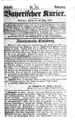 Bayerischer Kurier Freitag 30. März 1866