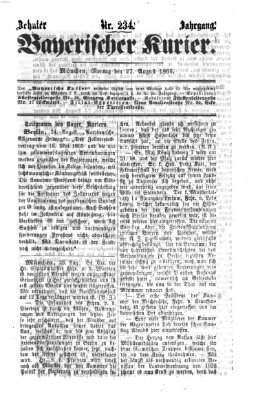 Bayerischer Kurier Montag 27. August 1866