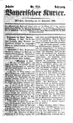 Bayerischer Kurier Donnerstag 20. September 1866