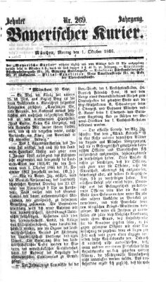 Bayerischer Kurier Montag 1. Oktober 1866