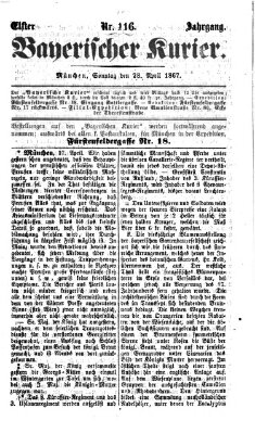Bayerischer Kurier Sonntag 28. April 1867
