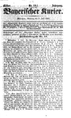 Bayerischer Kurier Sonntag 7. Juli 1867