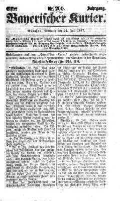 Bayerischer Kurier Mittwoch 24. Juli 1867