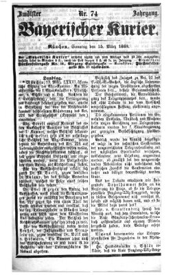 Bayerischer Kurier Sonntag 15. März 1868
