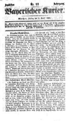 Bayerischer Kurier Freitag 3. April 1868