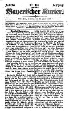 Bayerischer Kurier Sonntag 12. Juli 1868