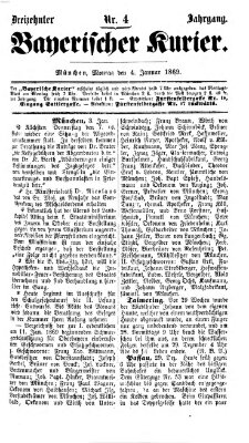Bayerischer Kurier Montag 4. Januar 1869