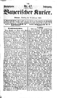 Bayerischer Kurier Dienstag 16. Februar 1869