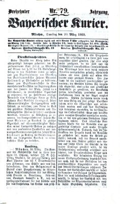 Bayerischer Kurier Samstag 20. März 1869