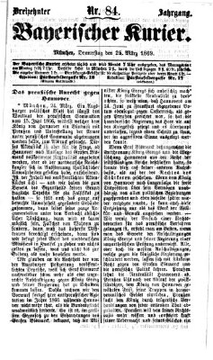 Bayerischer Kurier Donnerstag 25. März 1869