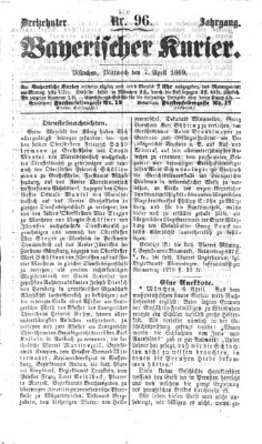 Bayerischer Kurier Mittwoch 7. April 1869