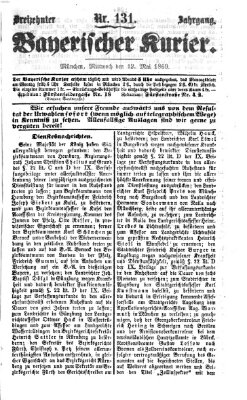 Bayerischer Kurier Mittwoch 12. Mai 1869