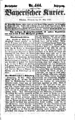 Bayerischer Kurier Mittwoch 26. Mai 1869