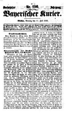 Bayerischer Kurier Sonntag 11. Juli 1869