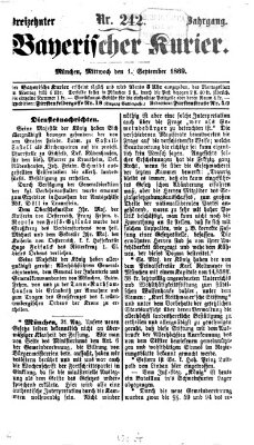 Bayerischer Kurier Mittwoch 1. September 1869