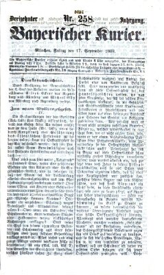 Bayerischer Kurier Freitag 17. September 1869
