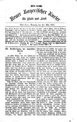 Neuer bayerischer Kurier für Stadt und Land Sonntag 22. Mai 1864