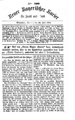 Neuer bayerischer Kurier für Stadt und Land Sonntag 24. Juli 1864