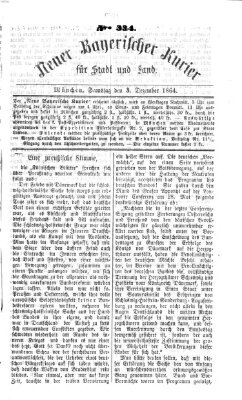 Neuer bayerischer Kurier für Stadt und Land Samstag 3. Dezember 1864