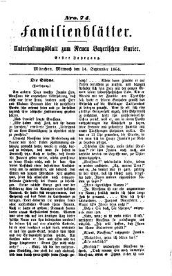 Neuer bayerischer Kurier für Stadt und Land Mittwoch 14. September 1864