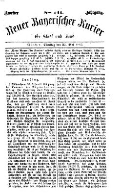 Neuer bayerischer Kurier für Stadt und Land Dienstag 23. Mai 1865