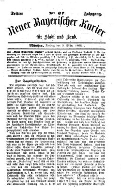 Neuer bayerischer Kurier für Stadt und Land Freitag 9. März 1866