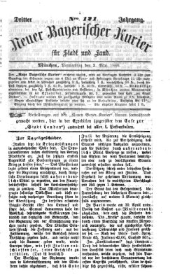 Neuer bayerischer Kurier für Stadt und Land Donnerstag 3. Mai 1866