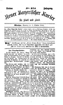 Neuer bayerischer Kurier für Stadt und Land Sonntag 7. Oktober 1866