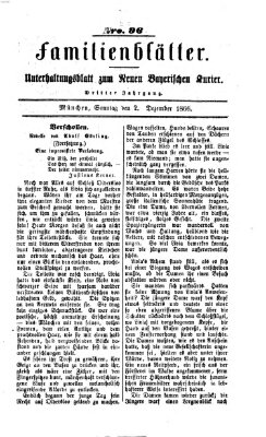Neuer bayerischer Kurier für Stadt und Land Sonntag 2. Dezember 1866