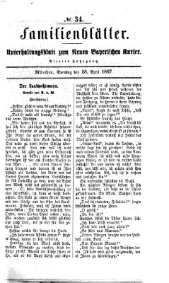 Neuer bayerischer Kurier für Stadt und Land Sonntag 28. April 1867