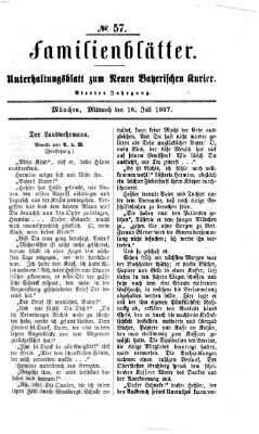 Neuer bayerischer Kurier für Stadt und Land Dienstag 16. Juli 1867