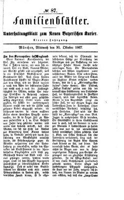Neuer bayerischer Kurier für Stadt und Land Mittwoch 30. Oktober 1867