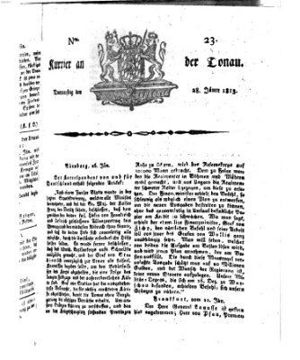 Kourier an der Donau (Donau-Zeitung) Donnerstag 28. Januar 1813