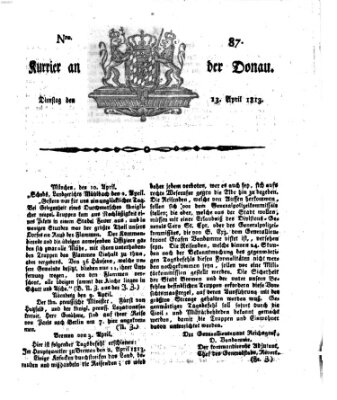 Kourier an der Donau (Donau-Zeitung) Dienstag 13. April 1813