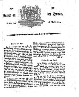 Kourier an der Donau (Donau-Zeitung) Montag 26. April 1813