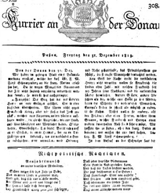 Kourier an der Donau (Donau-Zeitung) Freitag 31. Dezember 1813