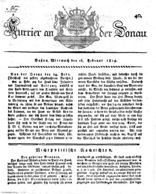 Kourier an der Donau (Donau-Zeitung) Mittwoch 16. Februar 1814