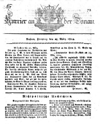 Kourier an der Donau (Donau-Zeitung) Freitag 25. März 1814