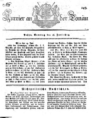 Kourier an der Donau (Donau-Zeitung) Samstag 18. Juni 1814