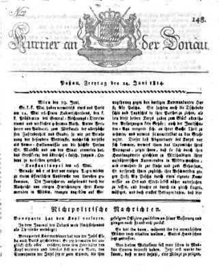 Kourier an der Donau (Donau-Zeitung) Freitag 24. Juni 1814