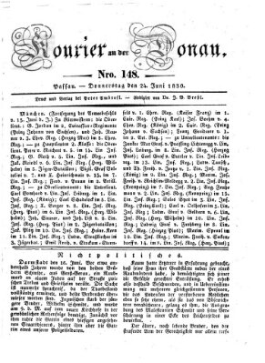 Kourier an der Donau (Donau-Zeitung) Donnerstag 24. Juni 1830