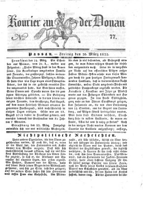 Kourier an der Donau (Donau-Zeitung) Freitag 30. März 1832