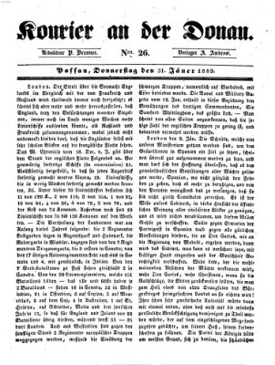 Kourier an der Donau (Donau-Zeitung) Donnerstag 31. Januar 1839