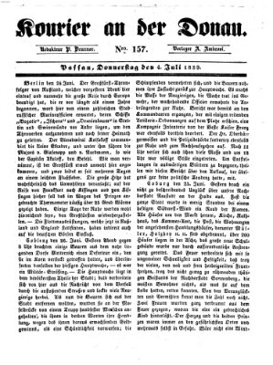 Kourier an der Donau (Donau-Zeitung) Donnerstag 4. Juli 1839