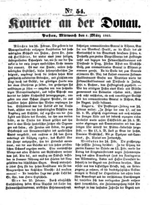 Kourier an der Donau (Donau-Zeitung) Mittwoch 4. März 1840
